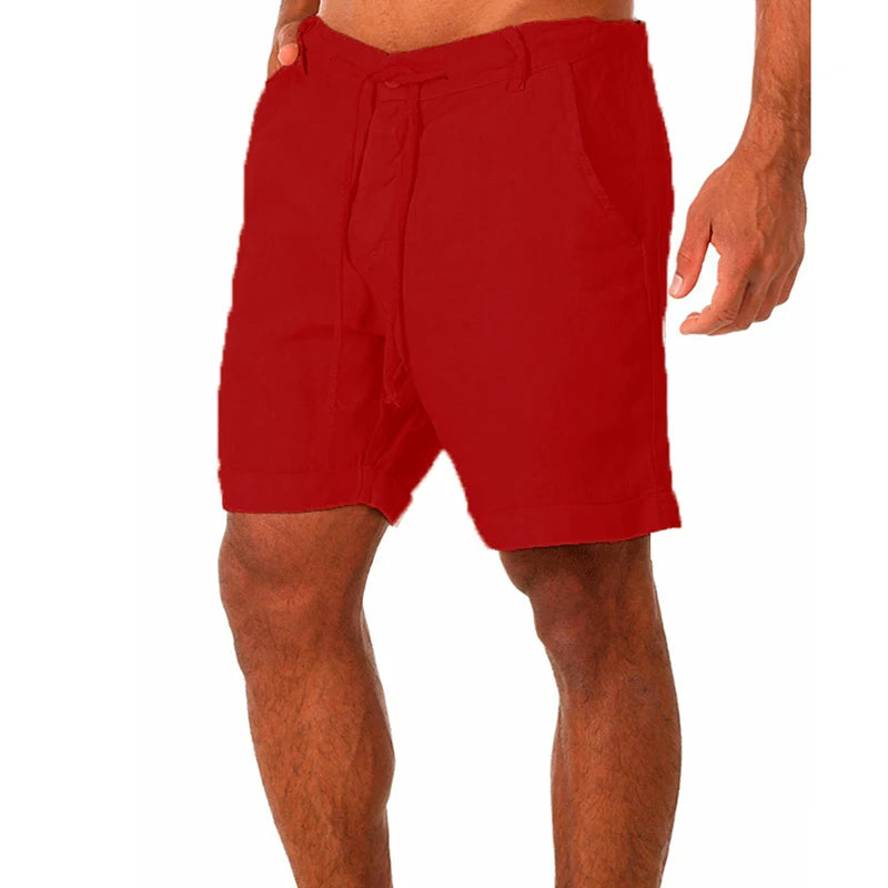 Men's Summer Breathable Linen Trousers, Cotton Linen Pants, Street Fitness Pants S-4XL