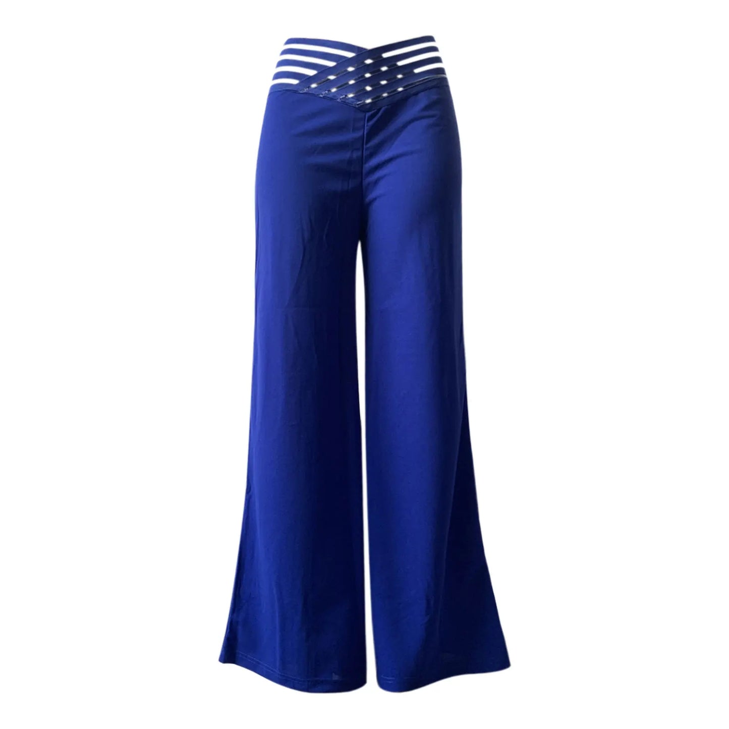 Calças femininas elegantes de cintura alta e pernas largas, primavera/outono, moda feminina, soltas, compridas, casuais, para escritório, sólidas, roupas femininas, novas calças