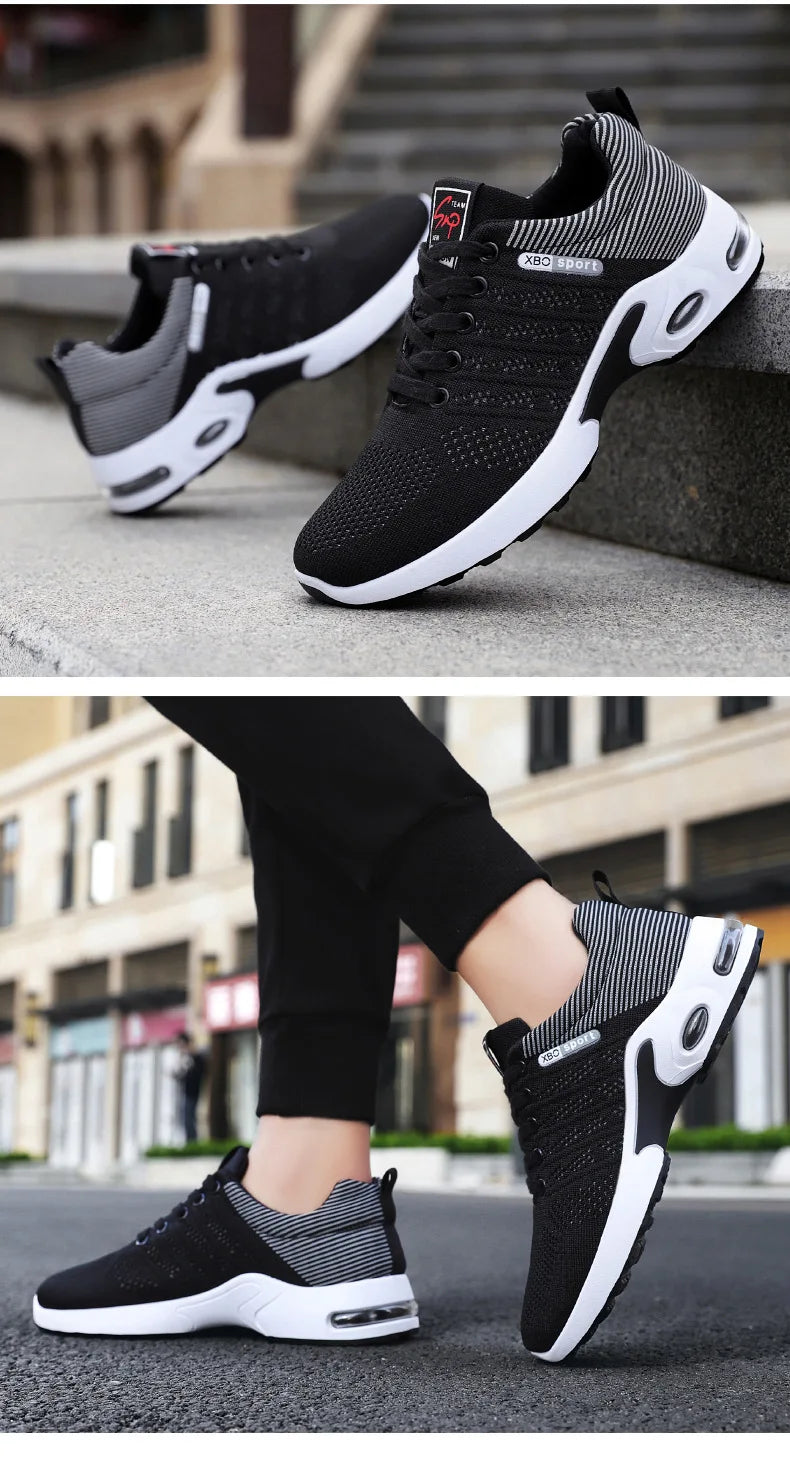 Zapatillas deportivas para hombre 2025, nuevas zapatillas para hombre con cordones, zapatillas ligeras y casuales.