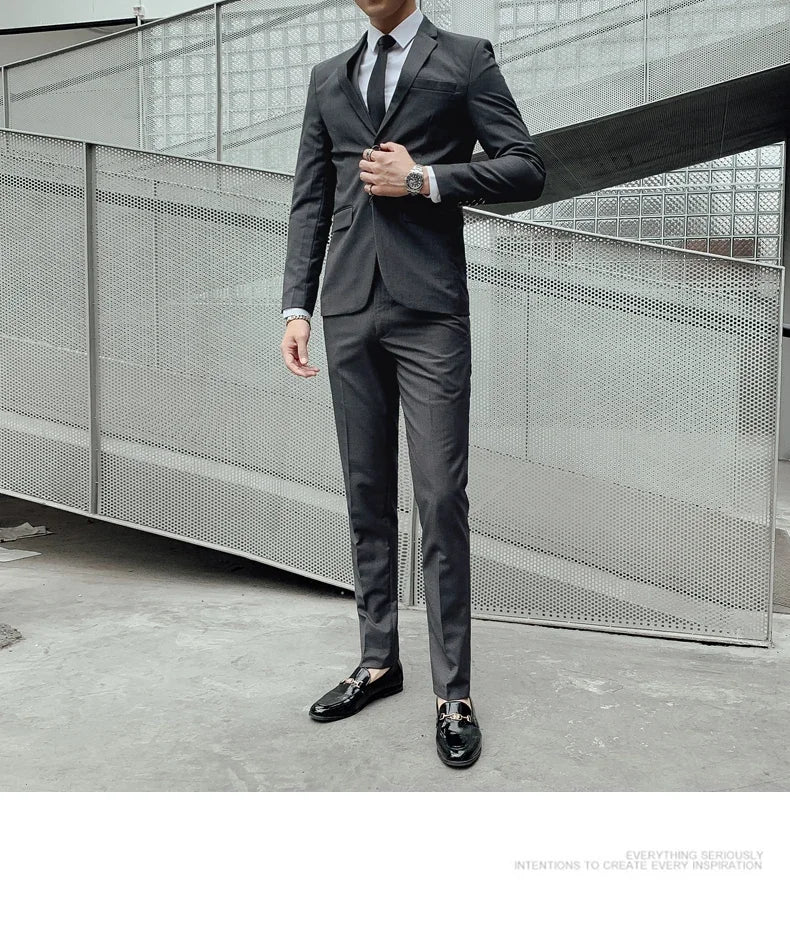 Terno (blazer + colete + calça) masculino, estilo executivo, slim, cor sólida, plus size, vestido justo, casamento, padrinho