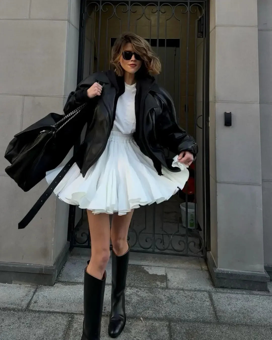 Wolfeel Verão Mini Saia Branca Cintura Alta Sexy Bonito Babados Vintage Saia Tênis Cintura Elástica Tutu Saias Curtas para Mulheres