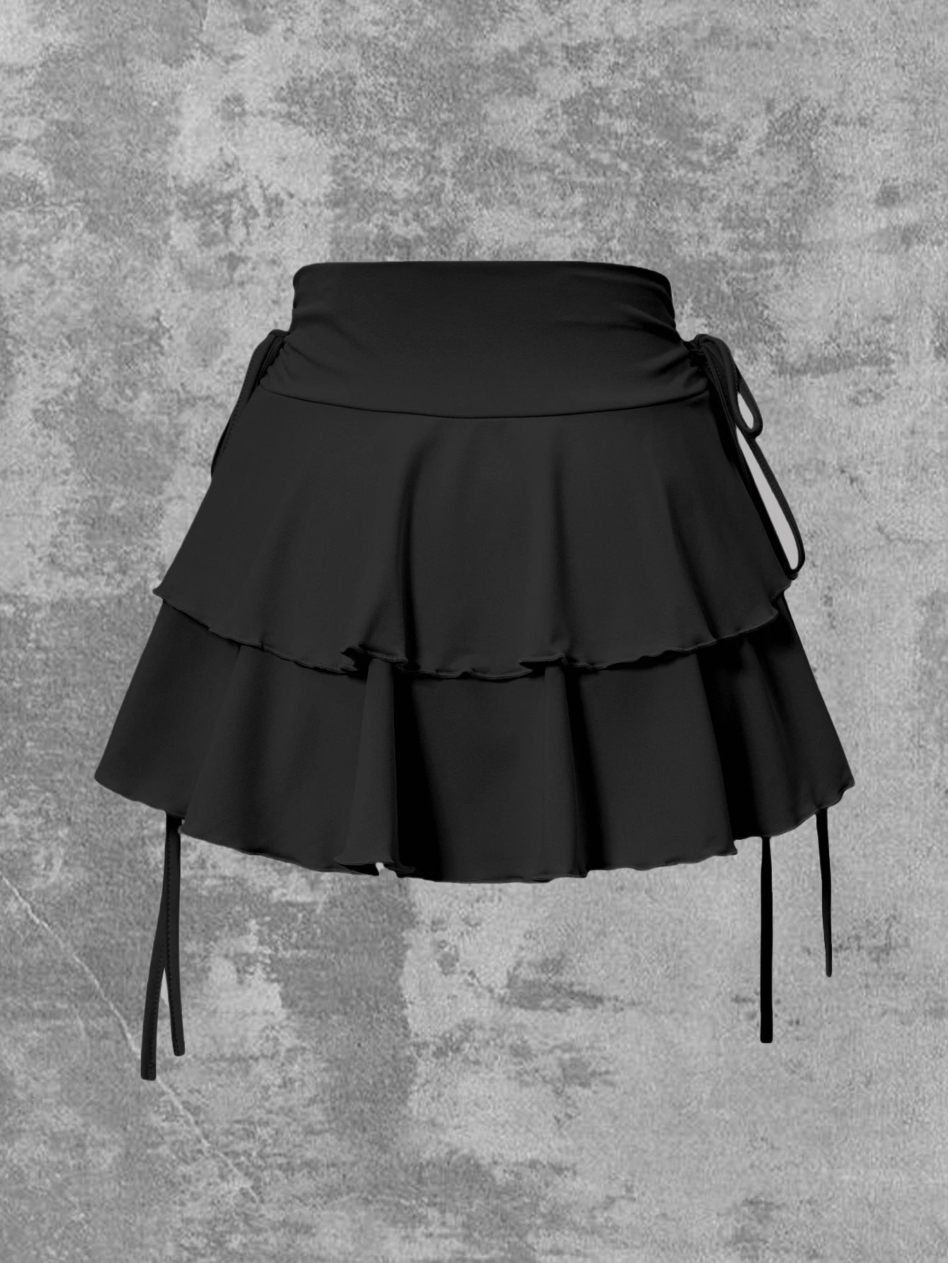 New solid color skirt women's 2025 summer fashion versatile high waist slim fit elastic waist short skirt products in stock