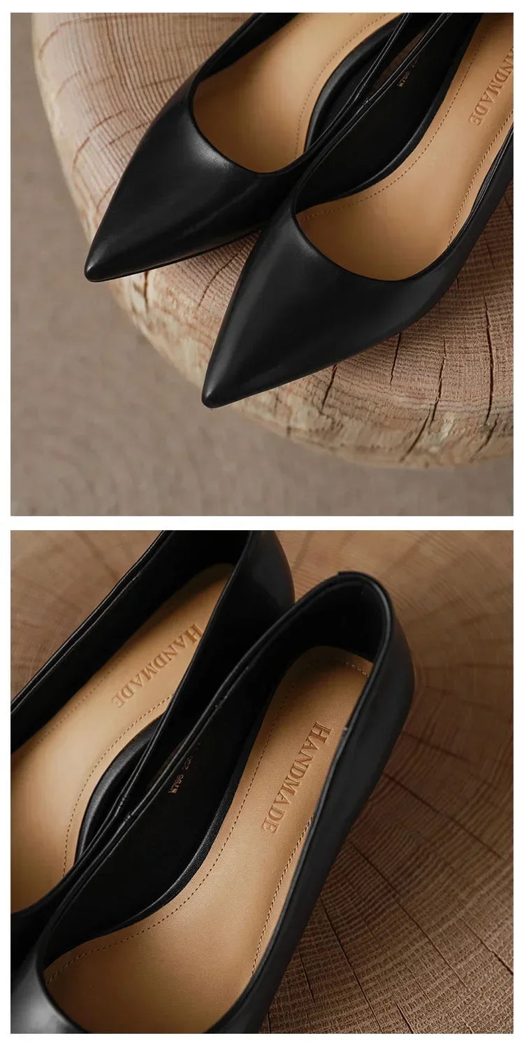 Luxury High Heel Shoes For Women Mid Heel Stiletto High Sandal Party Office 2019 Elegant Brown Small Heel Sexy