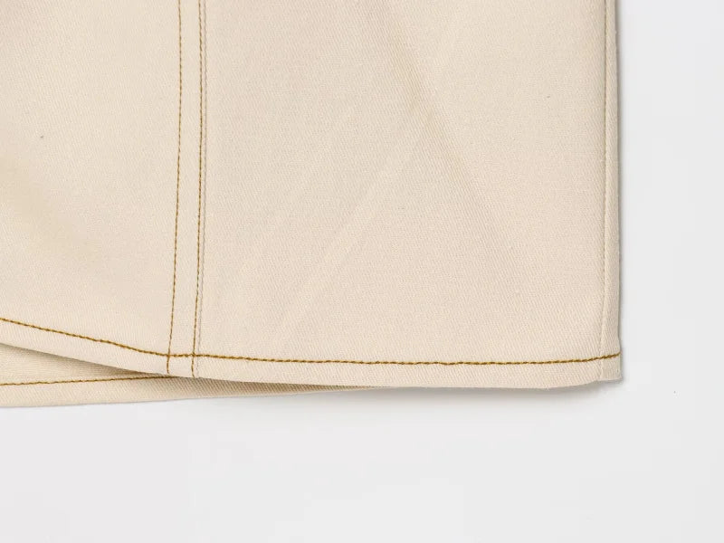 Vestido midi jeans ETJ 2025 traf primavera nova série 1975 com lapela e zíper lateral, moda, cintura franzida, slim, elegante