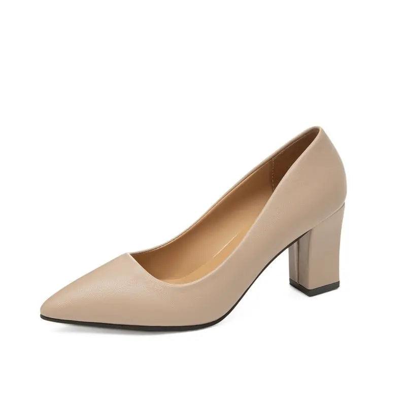 New high heel shoes, pointy toe, patent leather, high heel, elegant, women, thin heel, platform, work shoes