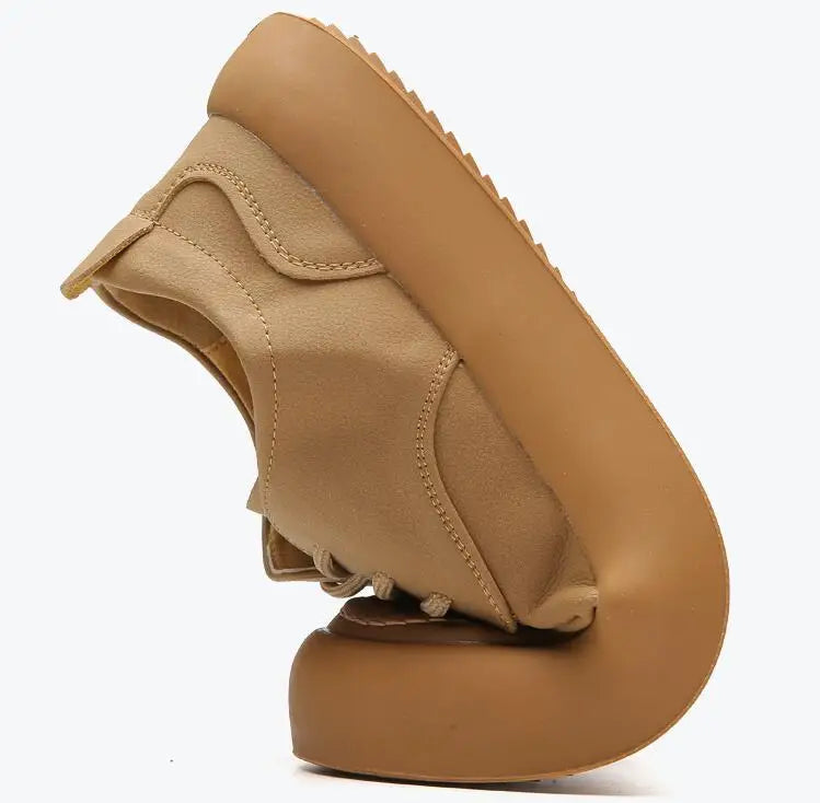 Sapatos masculinos retrô feitos à mão de couro casual com cadarço, sola antiderrapante, costura clássica, confortável, sem cadarço, primavera e verão, trabalho