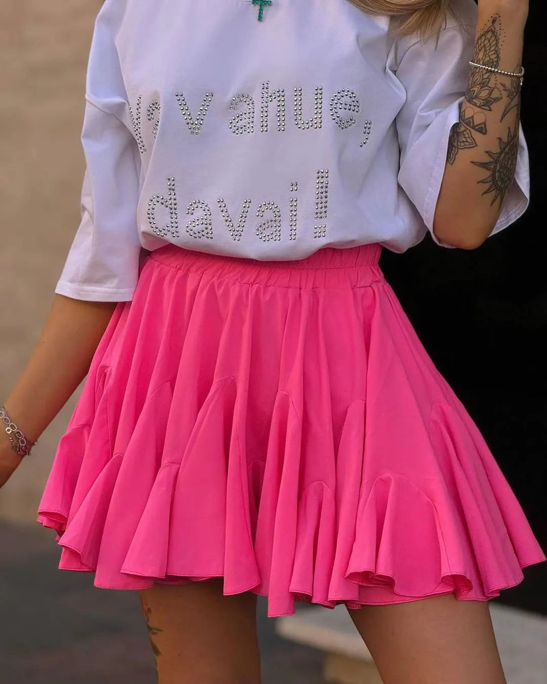 Wolfeel Verão Mini Saia Branca Cintura Alta Sexy Bonito Babados Vintage Saia Tênis Cintura Elástica Tutu Saias Curtas para Mulheres