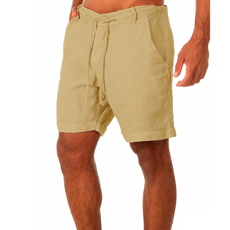 Men's Summer Breathable Linen Trousers, Cotton Linen Pants, Street Fitness Pants S-4XL
