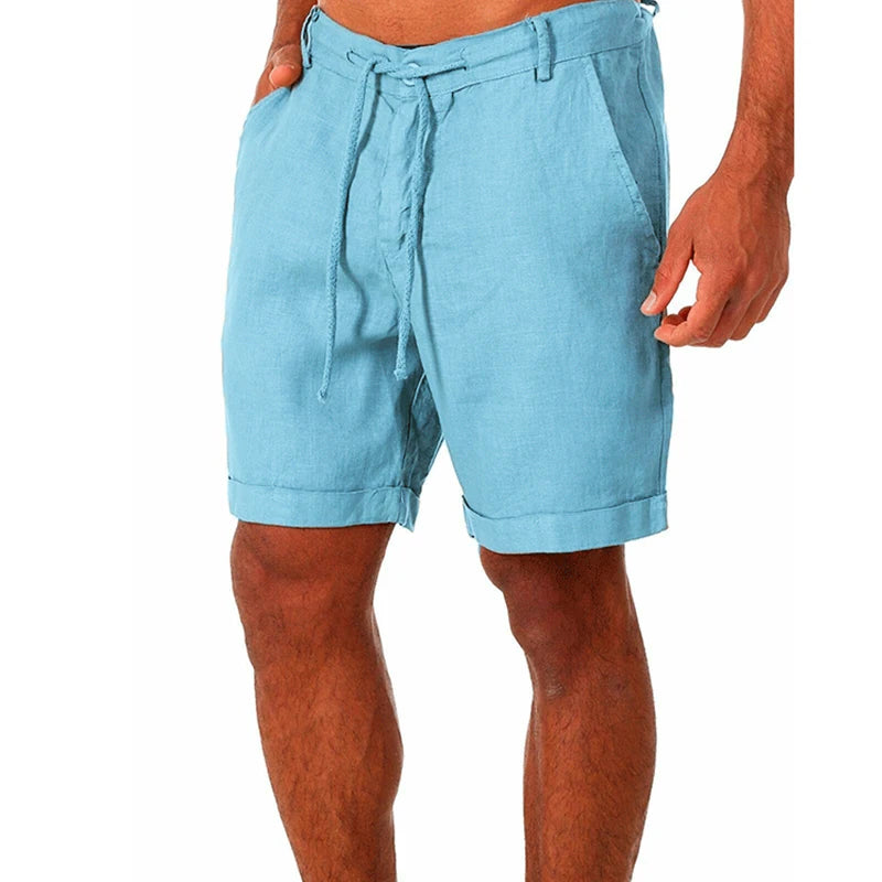 Men's Summer Breathable Linen Trousers, Cotton Linen Pants, Street Fitness Pants S-4XL