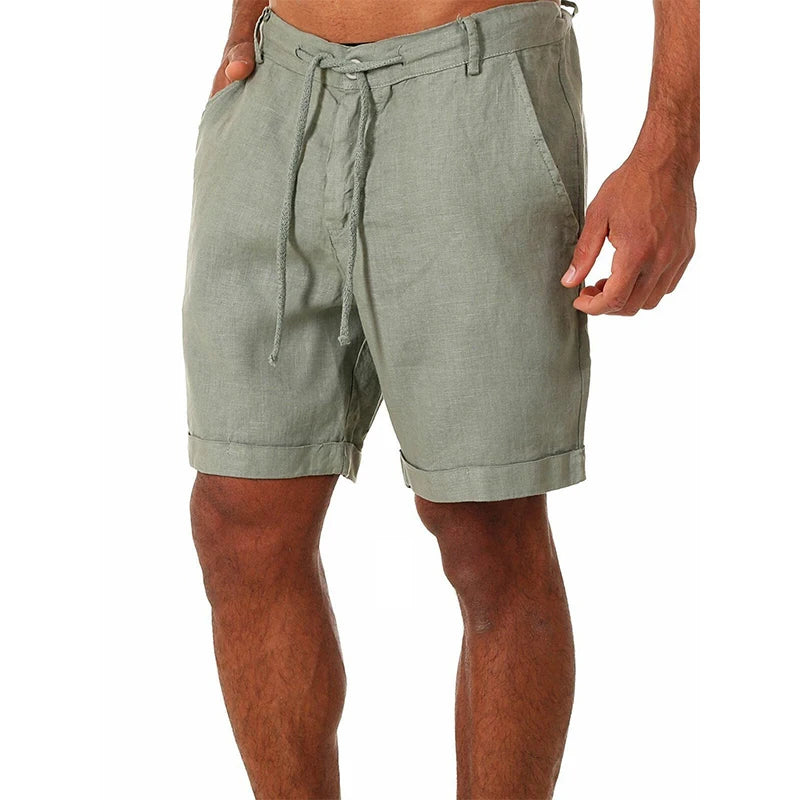 Men's Summer Breathable Linen Trousers, Cotton Linen Pants, Street Fitness Pants S-4XL