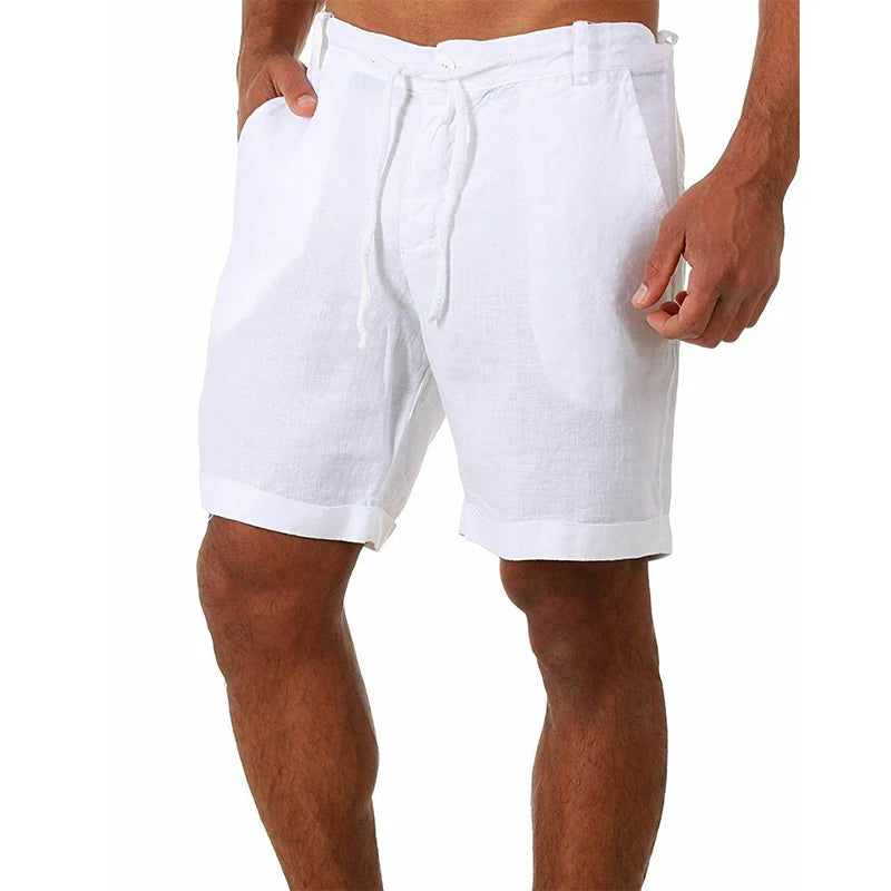 Men's Summer Breathable Linen Trousers, Cotton Linen Pants, Street Fitness Pants S-4XL