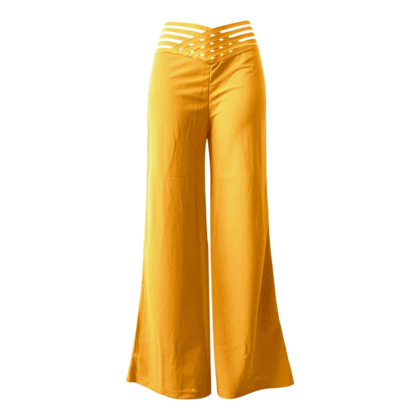 Calças femininas elegantes de cintura alta e pernas largas, primavera/outono, moda feminina, soltas, compridas, casuais, para escritório, sólidas, roupas femininas, novas calças