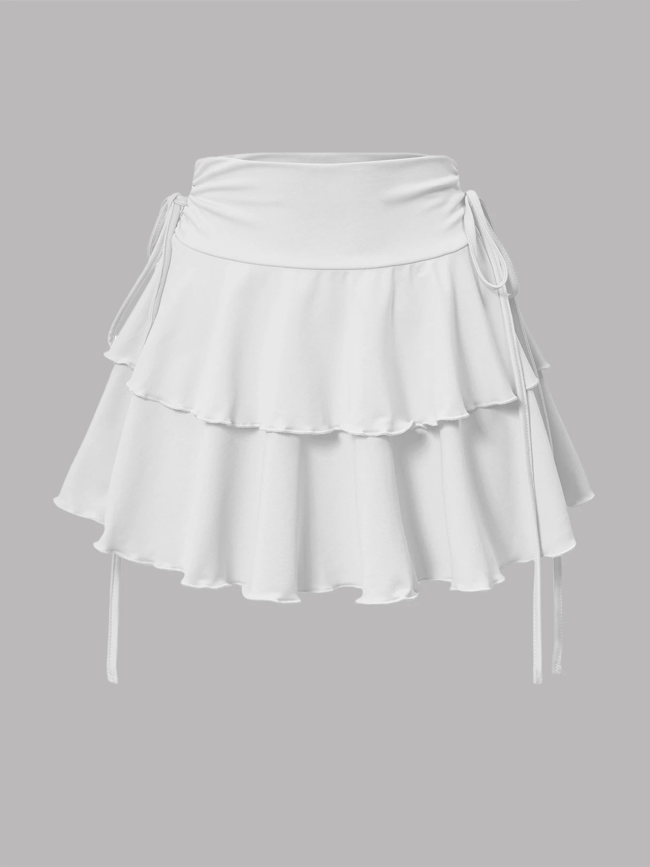 New solid color skirt women's 2025 summer fashion versatile high waist slim fit elastic waist short skirt products in stock