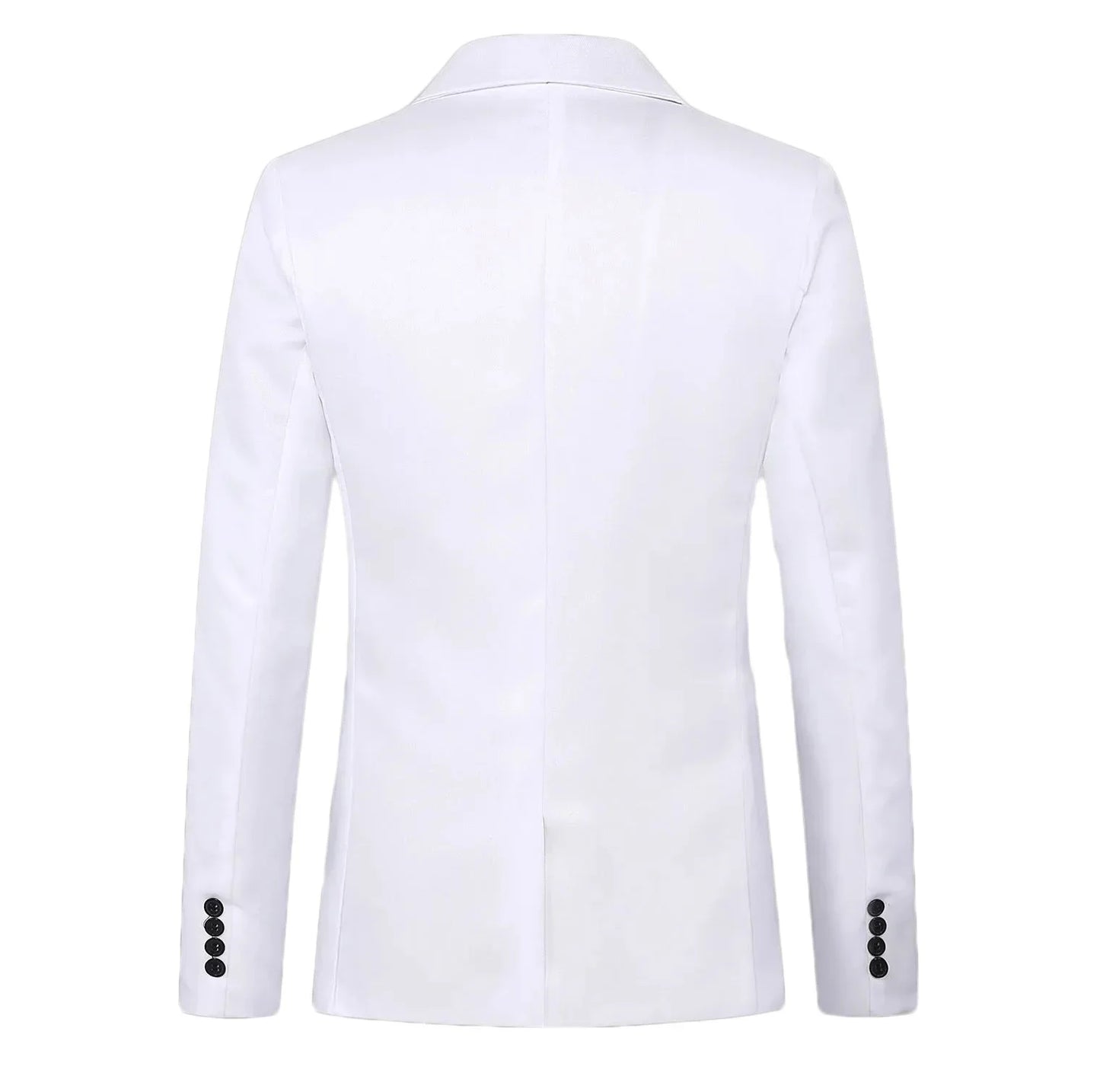 Chaqueta de traje informal de estilo boutique para hombre, de otoño, de corte entallado, sin planchado, con un solo botón, blusa formal lisa