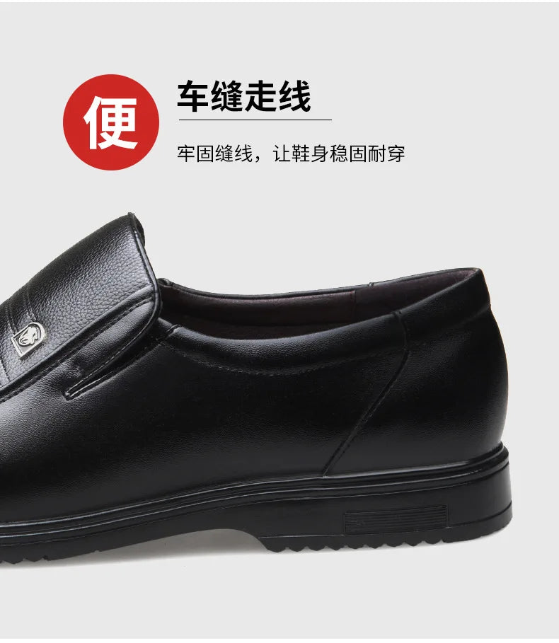 Zapatos formales de cuero de marca de lujo para hombre, mocasines transpirables sin cordones, color negro, talla grande 38-46