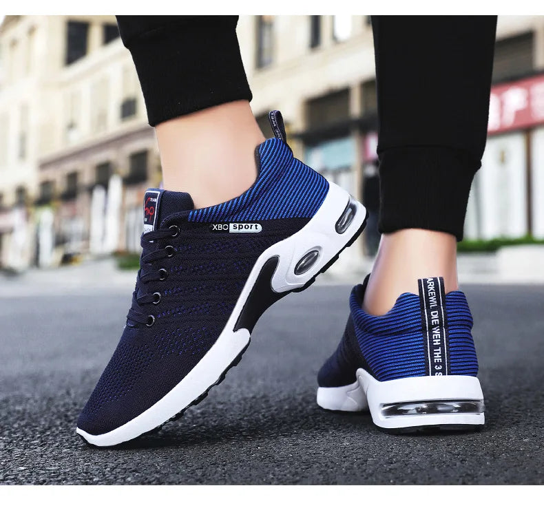 Zapatillas deportivas para hombre 2025, nuevas zapatillas para hombre con cordones, zapatillas ligeras y casuales.