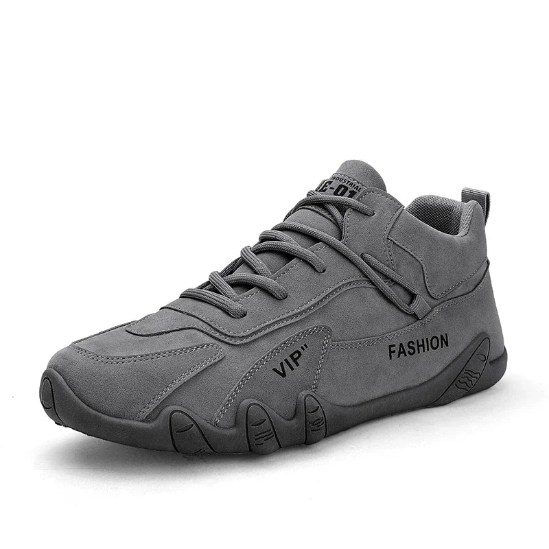 Botines para hombre, primavera 2024, zapatillas informales para hombre, antideslizantes, color caqui, zapatos de trabajo para hombre, botas cortas, mocasines con cordones, zapatillas para hombre