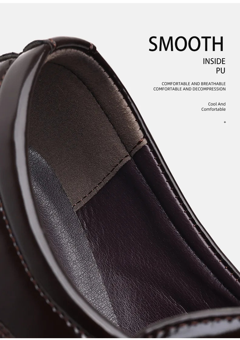Zapatos Oxford de lujo para hombre, zapatos de boda lacados, zapatos de vestir de punta puntiaguda para hombre, zapatos de negocios clásicos de cuero para hombre, talla grande 38-48