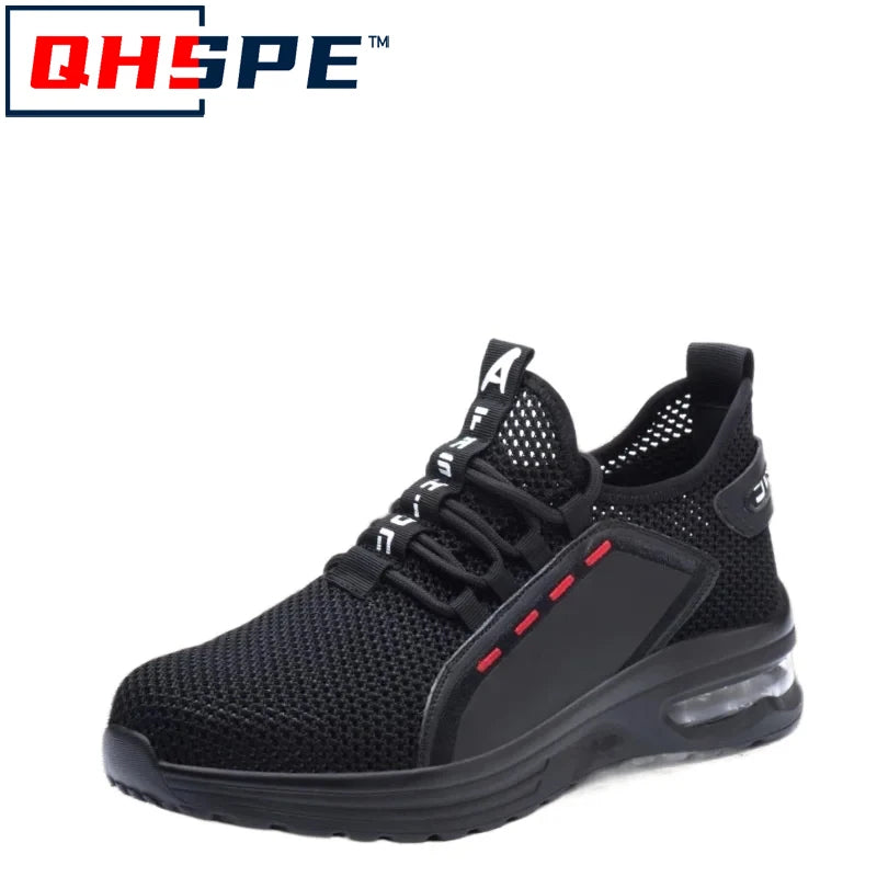 Zapatillas de trabajo, zapatos con punta de acero, zapatos de seguridad para hombres, zapatos de trabajo a prueba de pinchazos, botas, calzado indestructible de moda, seguridad