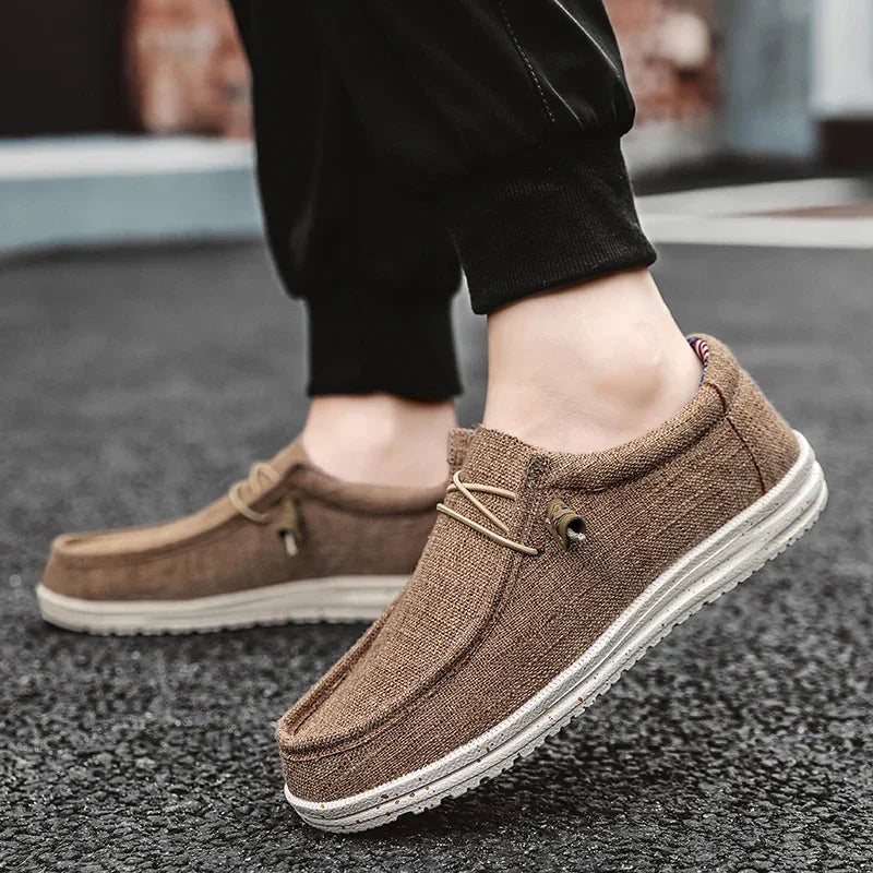 Mocasines de malla para hombre, zapatos vulcanizados de otoño para hombre, transpirables, ligeros, para senderismo, deportes al aire libre, calzado abierto Scarpa Aperta