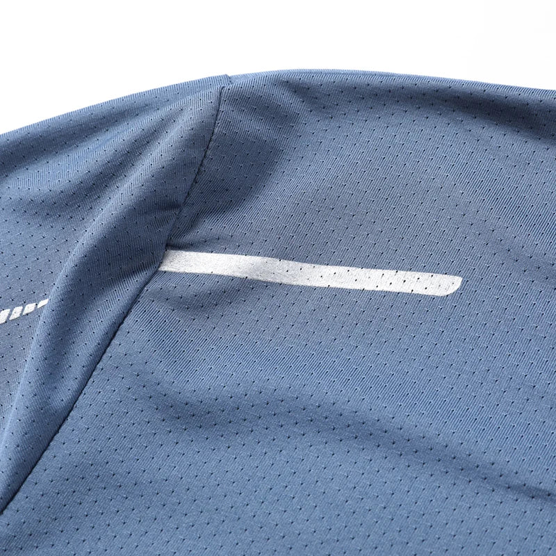 CHRLCK Camisetas de secado rápido para hombre, transpirables, para senderismo, pesca, suaves y elásticas, para deportes al aire libre, cortas, de verano