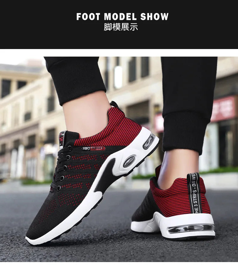 Zapatillas deportivas para hombre 2025, nuevas zapatillas para hombre con cordones, zapatillas ligeras y casuales.