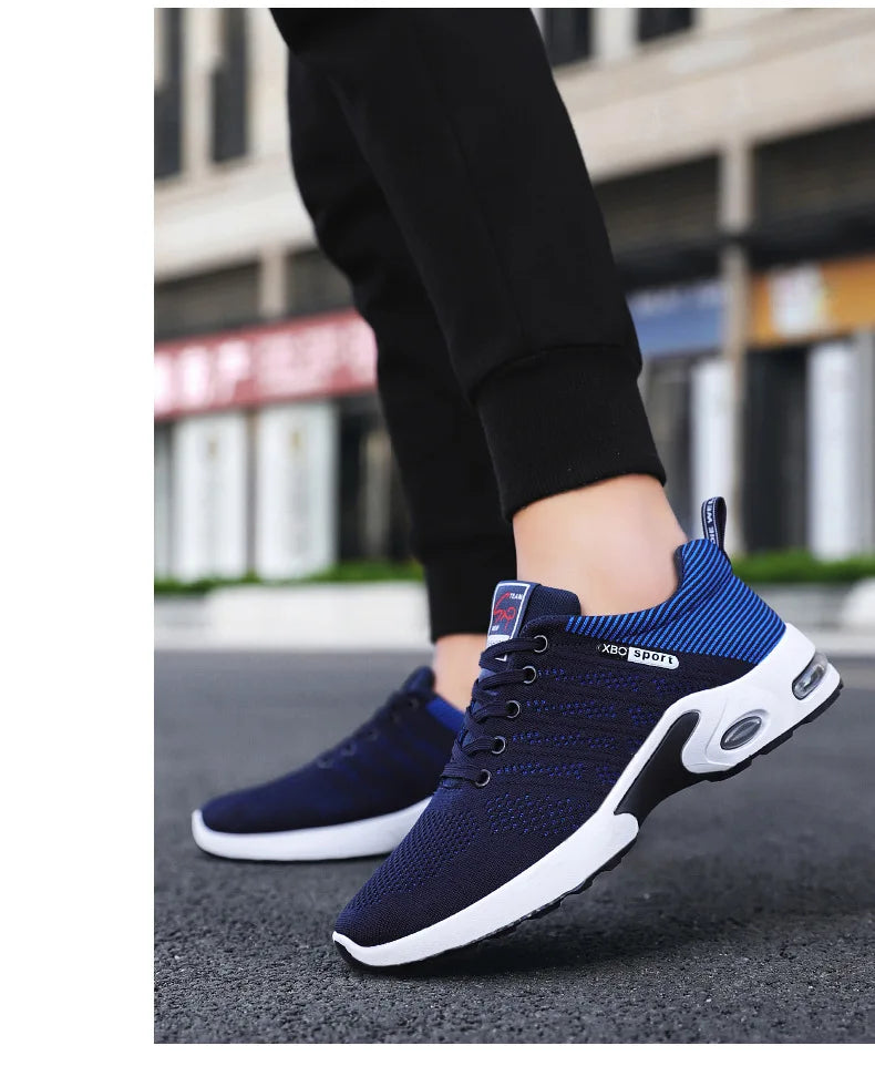 Zapatillas deportivas para hombre 2025, nuevas zapatillas para hombre con cordones, zapatillas ligeras y casuales.