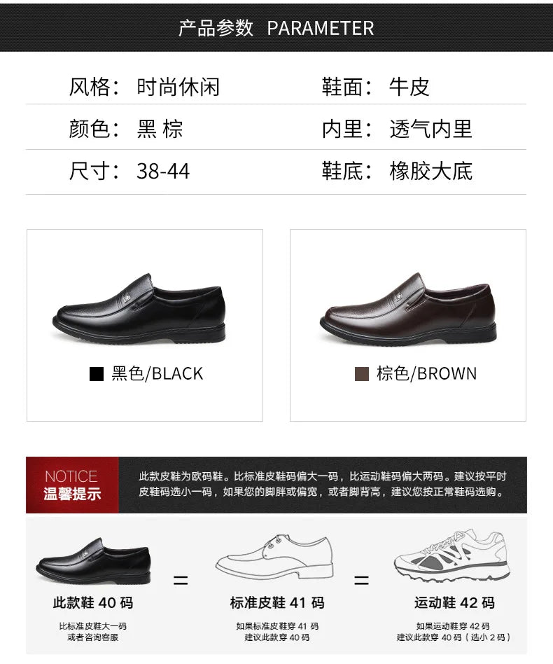 Zapatos formales de cuero de marca de lujo para hombre, mocasines transpirables sin cordones, color negro, talla grande 38-46
