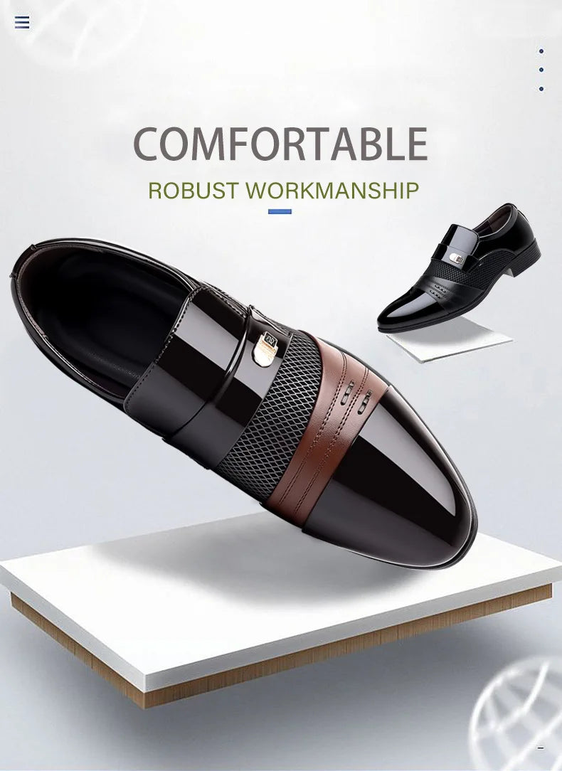 Zapatos Oxford de lujo para hombre, zapatos de boda lacados, zapatos de vestir de punta puntiaguda para hombre, zapatos de negocios clásicos de cuero para hombre, talla grande 38-48