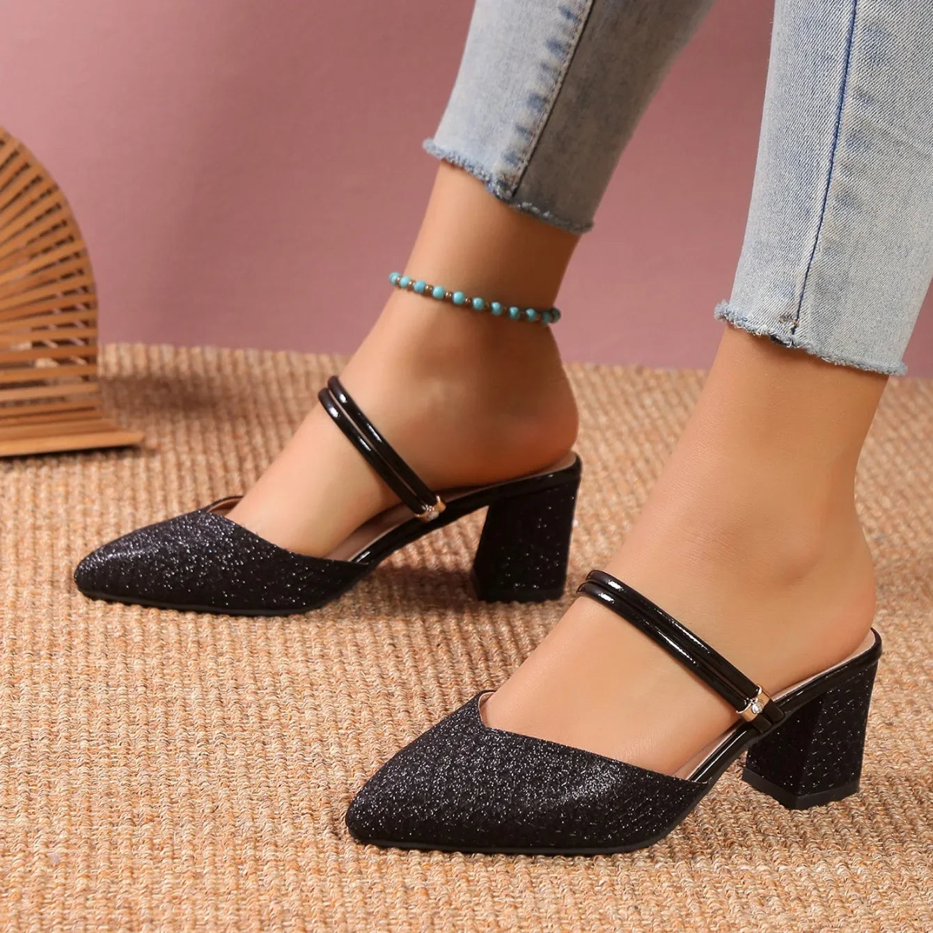Sandalias de tacón bajo para mujer, moda de verano, tacones altos, planos, sandalias de diseñador para mujer, zapatos de lujo para mujer, zapatos de fiesta de boda