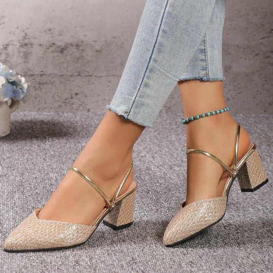 Women's Low Heel Sandals, Summer Fashion, High Heels, Flats, Women's Designer Sandals, Luxury Shoes for Women, Wedding Party Shoes