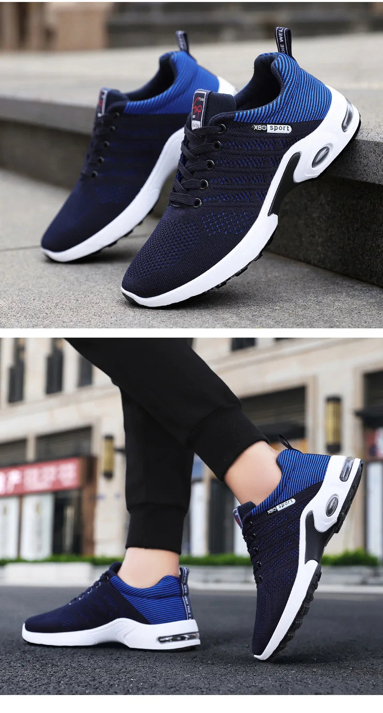 Zapatillas deportivas para hombre 2025, nuevas zapatillas para hombre con cordones, zapatillas ligeras y casuales.