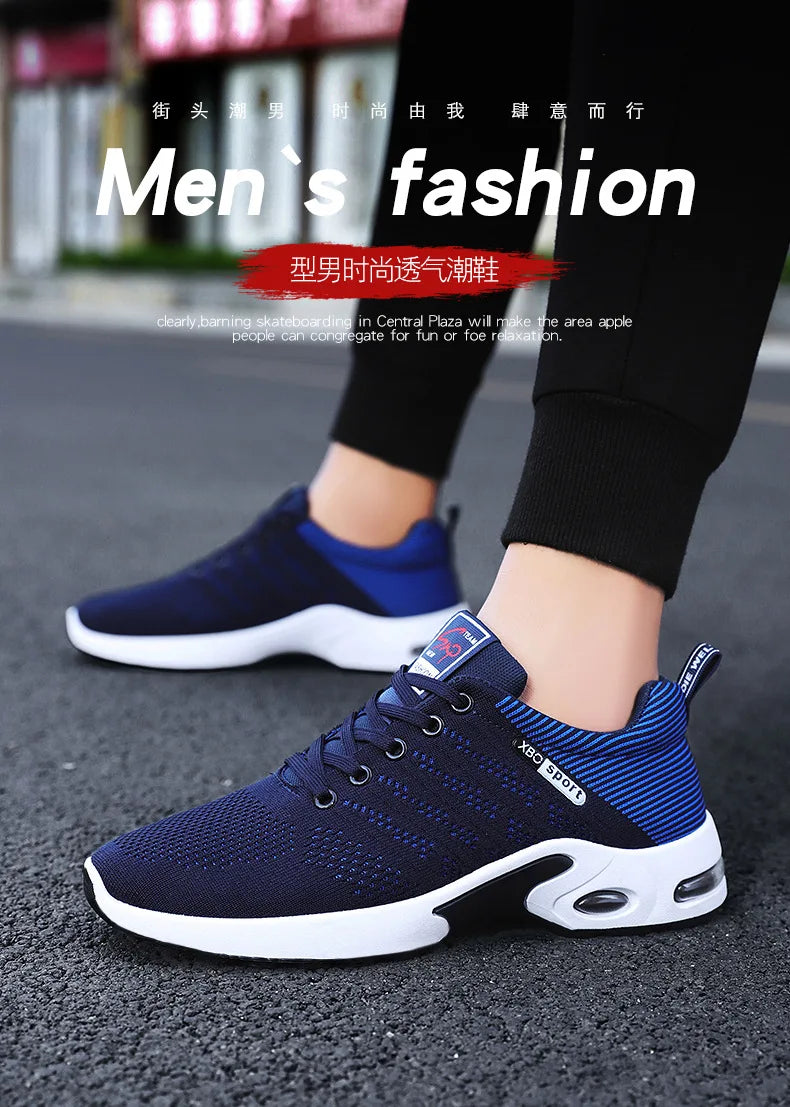 Zapatillas deportivas para hombre 2025, nuevas zapatillas para hombre con cordones, zapatillas ligeras y casuales.