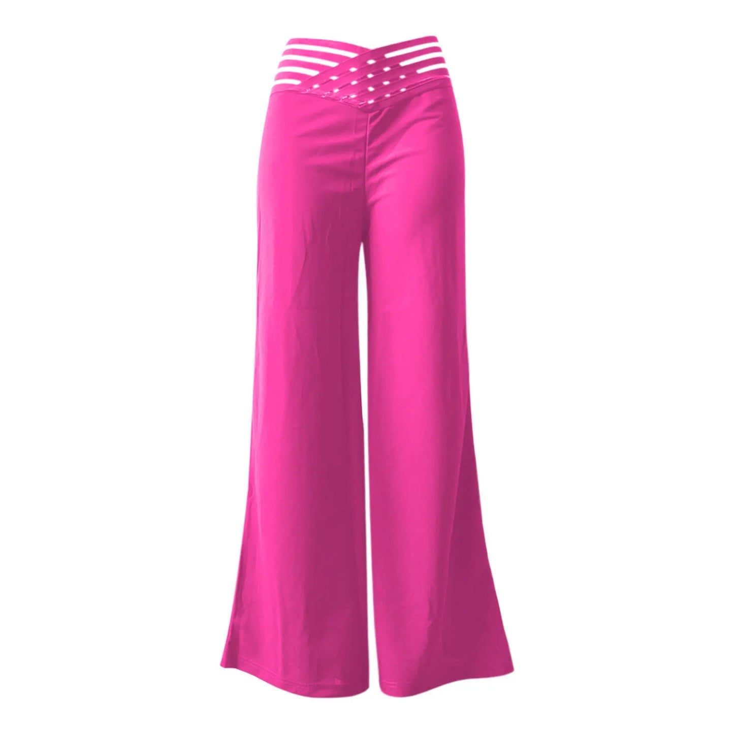 Calças femininas elegantes de cintura alta e pernas largas, primavera/outono, moda feminina, soltas, compridas, casuais, para escritório, sólidas, roupas femininas, novas calças