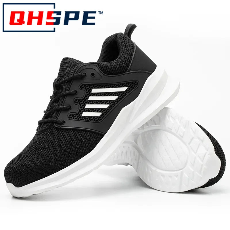 Zapatillas de trabajo, zapatos con punta de acero, zapatos de seguridad para hombres, zapatos de trabajo a prueba de pinchazos, botas, calzado indestructible de moda, seguridad
