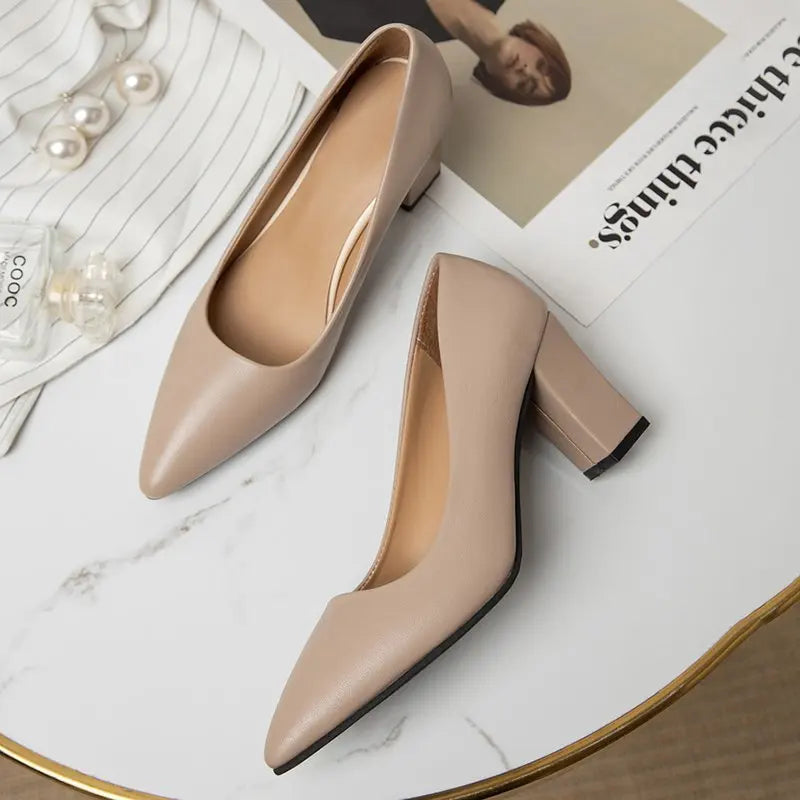 Zapatos de tacón alto nuevos, punta puntiaguda, charol, tacón alto, elegantes, mujer, tacón fino, plataforma, zapatos de trabajo