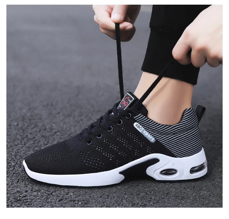 Zapatillas deportivas para hombre 2025, nuevas zapatillas para hombre con cordones, zapatillas ligeras y casuales.