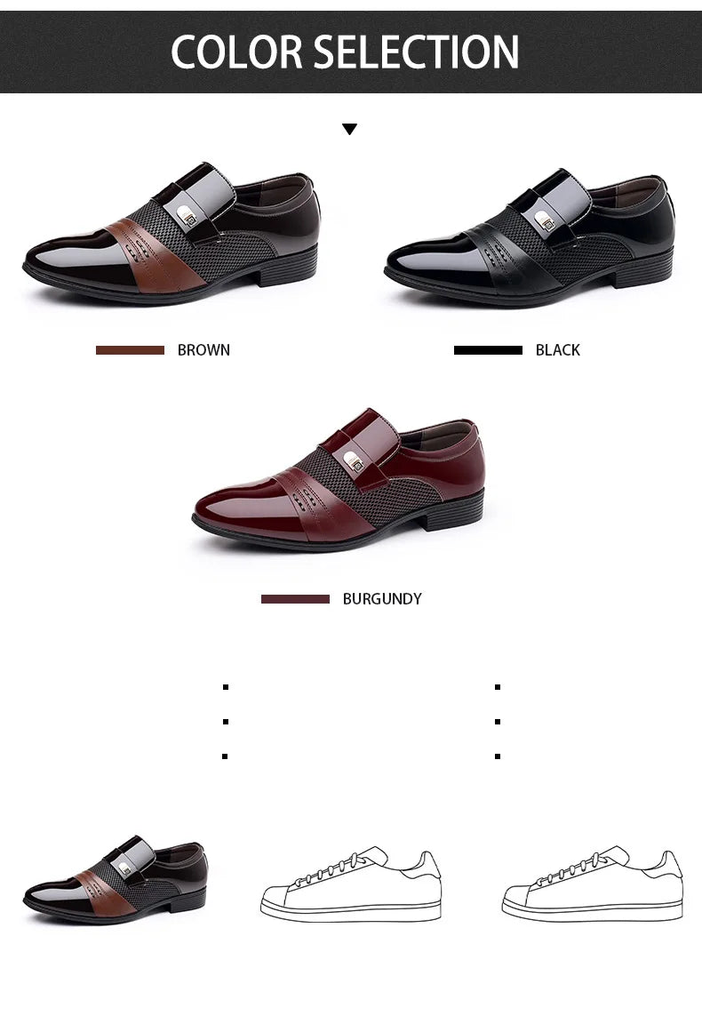 Zapatos Oxford de lujo para hombre, zapatos de boda lacados, zapatos de vestir de punta puntiaguda para hombre, zapatos de negocios clásicos de cuero para hombre, talla grande 38-48