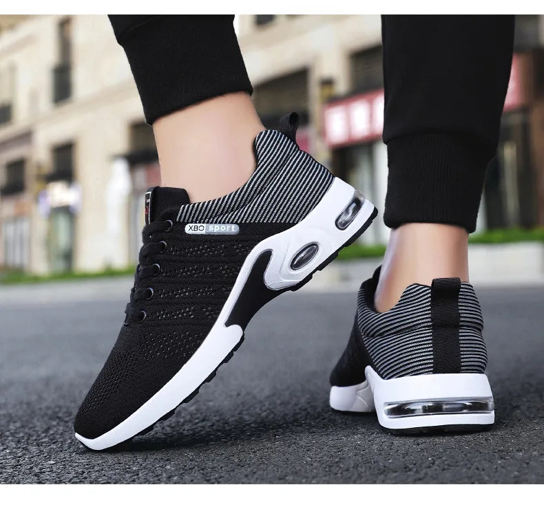 Zapatillas deportivas para hombre 2025, nuevas zapatillas para hombre con cordones, zapatillas ligeras y casuales.