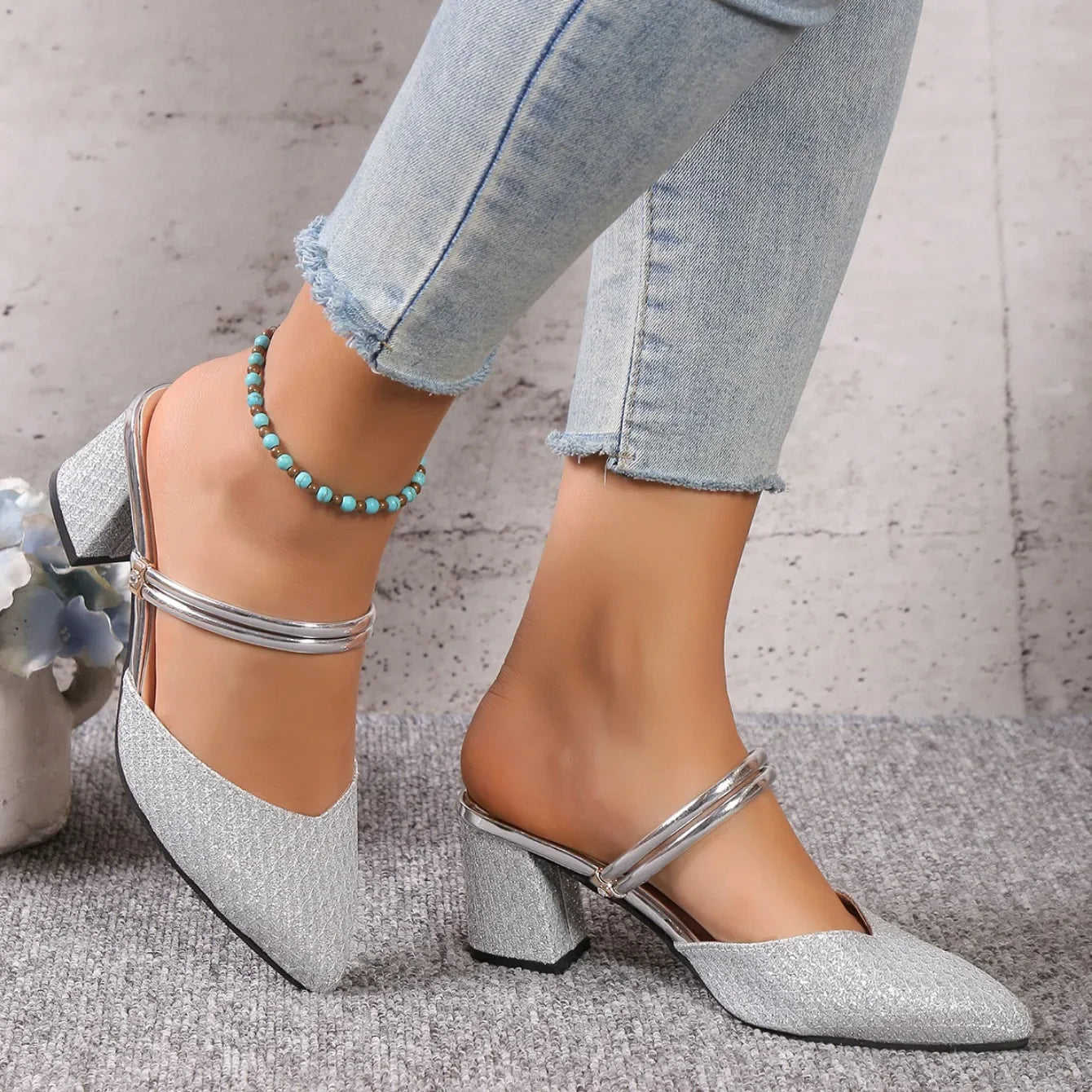 Sandalias de tacón bajo para mujer, moda de verano, tacones altos, planos, sandalias de diseñador para mujer, zapatos de lujo para mujer, zapatos de fiesta de boda