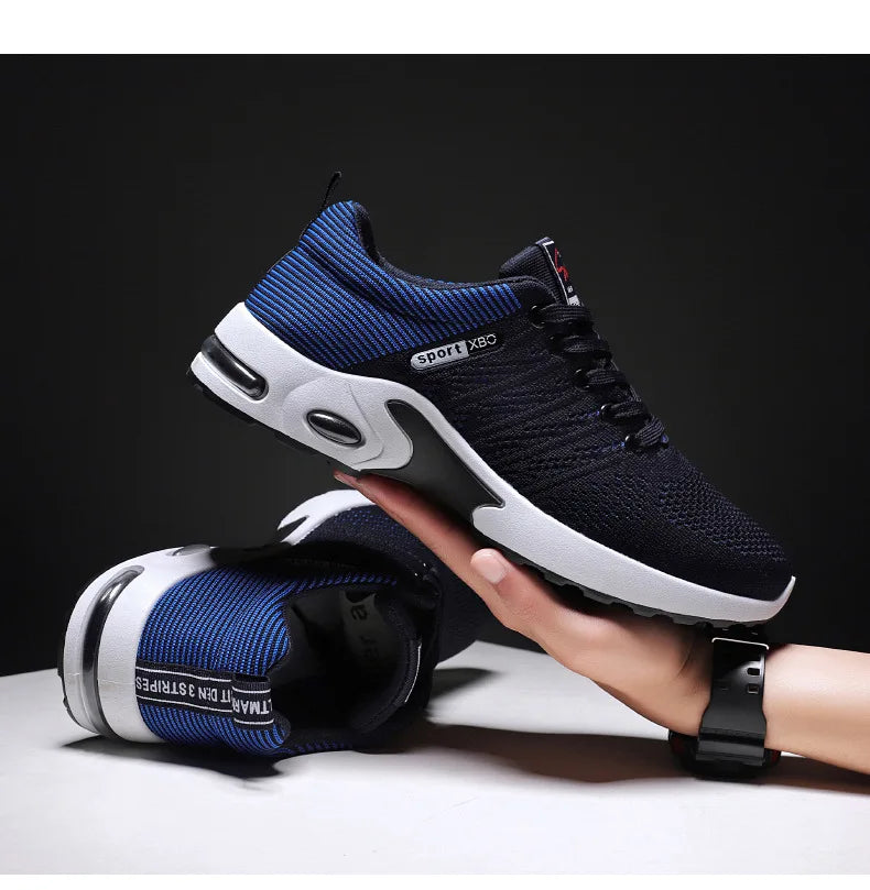 Zapatillas deportivas para hombre 2025, nuevas zapatillas para hombre con cordones, zapatillas ligeras y casuales.