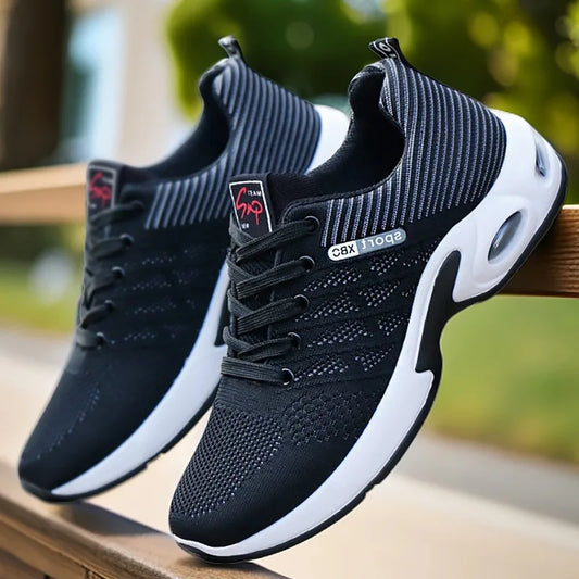 Men's sneakers 2025 new men's shoes lace-up running shoes lightweight casual sneakers