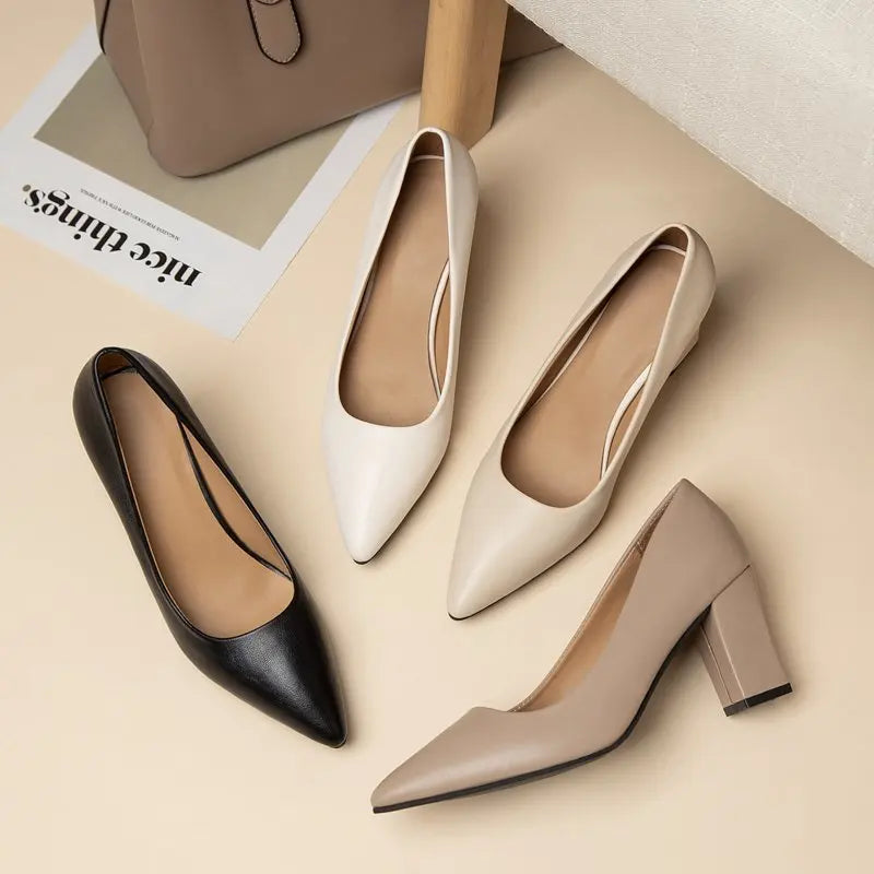 Zapatos de tacón alto nuevos, punta puntiaguda, charol, tacón alto, elegantes, mujer, tacón fino, plataforma, zapatos de trabajo