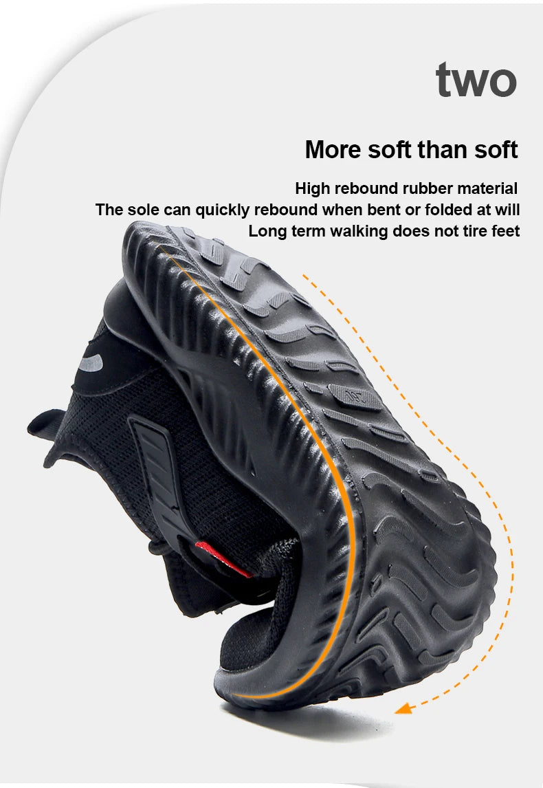 Zapatillas de trabajo, zapatos con punta de acero, zapatos de seguridad para hombres, zapatos de trabajo a prueba de pinchazos, botas, calzado indestructible de moda, seguridad