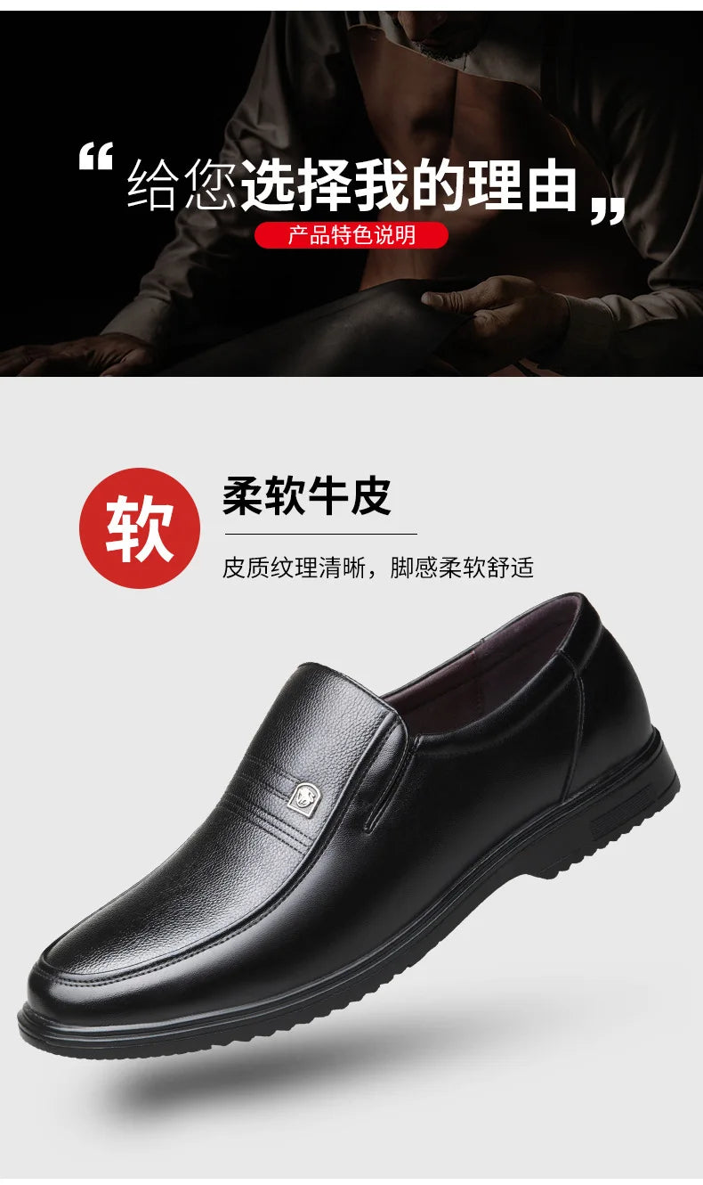 Zapatos formales de cuero de marca de lujo para hombre, mocasines transpirables sin cordones, color negro, talla grande 38-46
