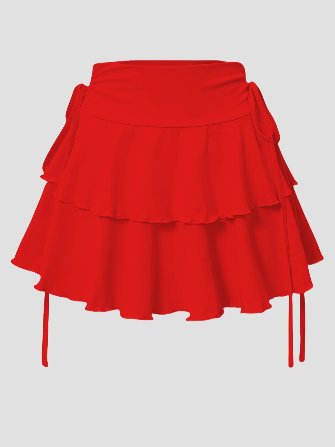 New solid color skirt women's 2025 summer fashion versatile high waist slim fit elastic waist short skirt products in stock