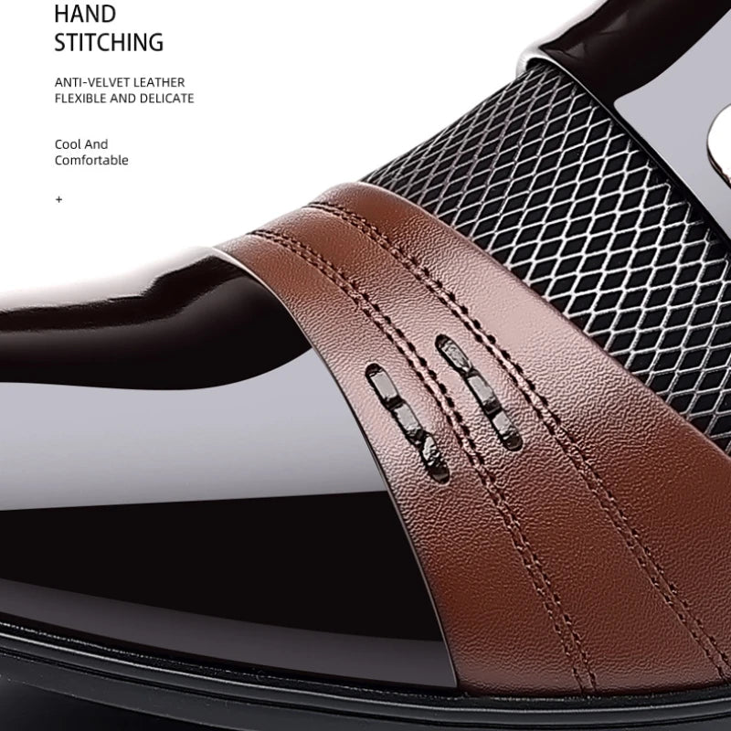 Zapatos Oxford de lujo para hombre, zapatos de boda lacados, zapatos de vestir de punta puntiaguda para hombre, zapatos de negocios clásicos de cuero para hombre, talla grande 38-48